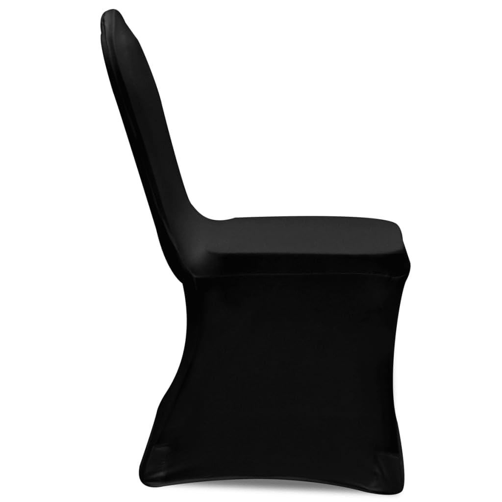 Fundas elásticas para sillas de boda, banquetes y conferencias, 30 unidades, color negro