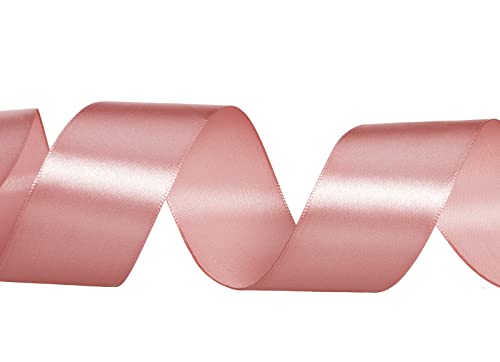 Image of ATRBB 25 Yards 1-1 /2 inch Wide Satin Ribbon Perfect for Wedding,Handmade Bows and Gift Wrapping (Rose Gold)