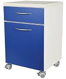 COMODINO con cassetto - blu