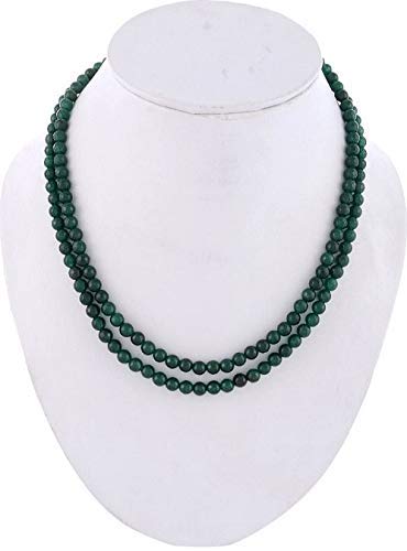 PANAASHE-RAJASTHANI Green Glass Beads 2 Layer Necklace Set (B08F3P9LCQ) Amazon Price History, Amazon Price Tracker