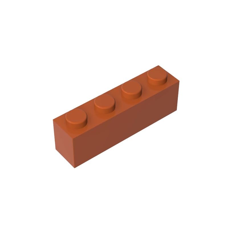 3010 Basic Bricks Brick 1x4 50 Pieces GDS-534 Compatible with Lego Building Blocks Color:Dark Orange