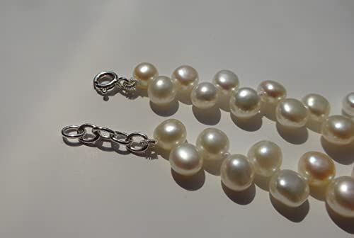 Collier petites perles de culture d'eau douce deux rangs blanche, le cadeau de bijoux idéal - 6