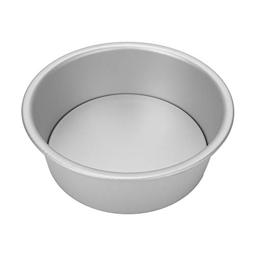 Aramox Molde de Pastel de Forma Redonda de Aleación de Aluminio Anodizado con Fondo Extraíble Accesorios para Hornear DIY