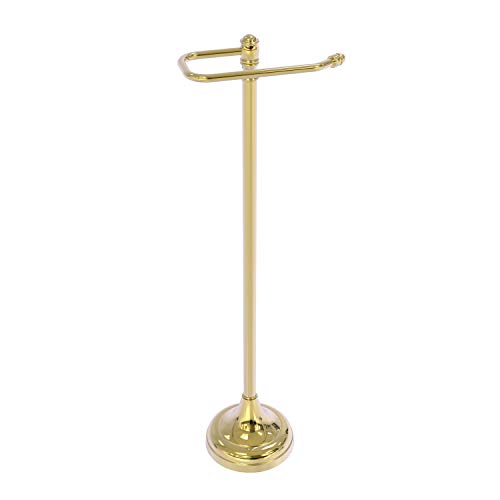 Allied Brass Cl-29 Carolina Collection Free Euro Style Paper Holder Toilet Tissue Stand, Unlacquered Brass #TOP15