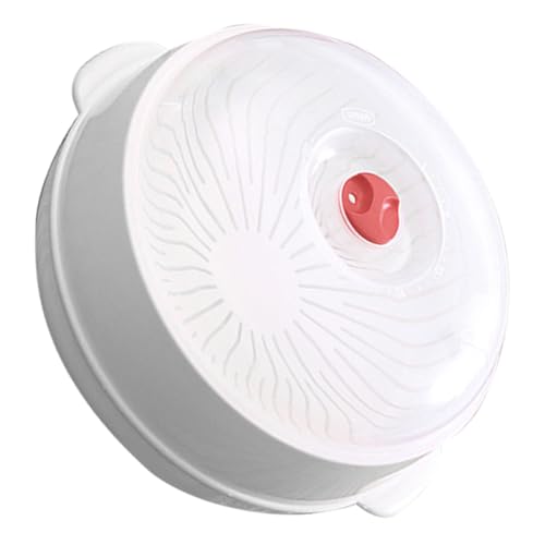 KJHBV Olla Microondas de Plástico Tapa y Asa para Cocinar al Vapor, Adecuado para Microondas, Aislamiento Térmico y Prevención de Salpicaduras