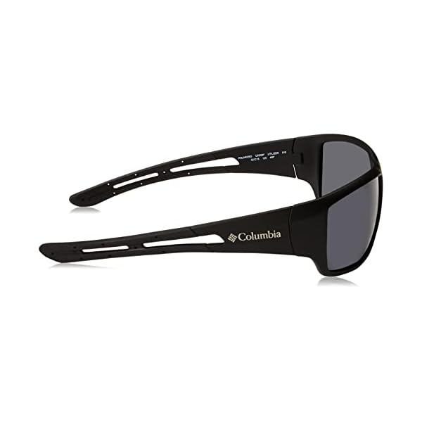 Columbia Men's Utilizer Sunglasses, Matte Black/Smoke Polarized, 62 mm - Image 4