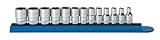 GEARWRENCH 80306 13 Piece 1/4-Inch Drive 12 Point Standard Metric Socket Set