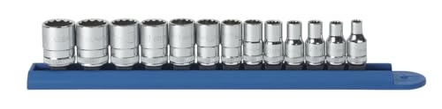 GEARWRENCH 13 Pc. 1/4 Drive 12 Pt. Standard Socket Set Metric - 80306