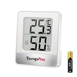 TempPro TP49 Small Digital Hygrometer, Indoor Thermometer, Room Thermometer
