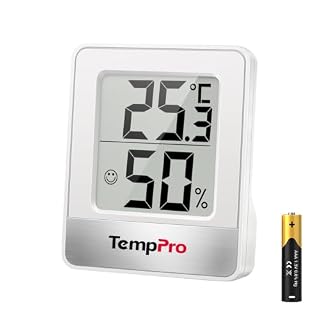 TempPro mini thermomètre hygromètre TP49 blanc 5,5 cm