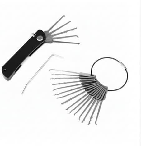 21-Piece Precision Hook and Pick Set for Automotive - Stainless Steel lοcᛕ Ꮲіcᛕ Tool Kit for Remove Mechanic Maintenance Hoses Gasket Hand for Home