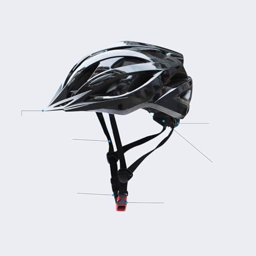 Casco de ciclismo con ventilación ajustable para ruta y montaña en adultos 7