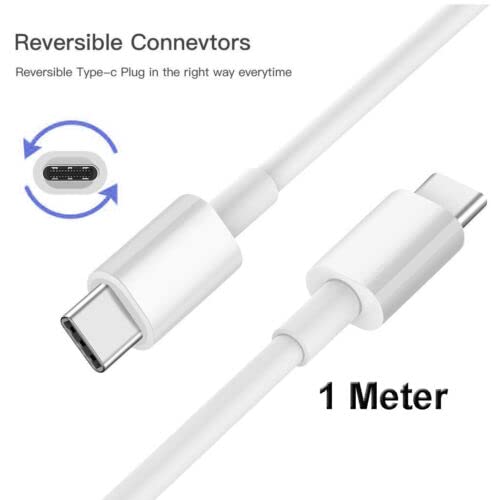 Hikvision Cavo USB-C A USB-C 1 Metro, Ricarica Rapida 3A 60W, Bianco - 5