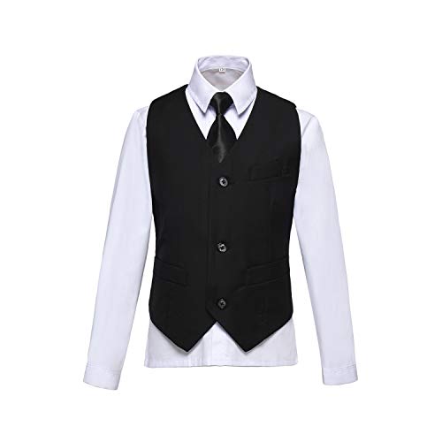 Visaccy Kids Suits For Boy Toddler Wedding Outfit Slim Fit Formal Wear Black Boys Suit Size 2T #TOP3
