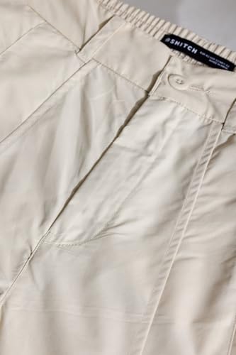 Image of SNITCH Button Closure Cotton Blend Light Weight Machine Wash Full Length Loose Fit Cargo Pants