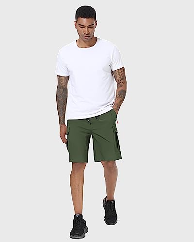 Image of Men's Cargo Shorts Quick Dry Lightweight Stretch Hiking Shorts for Men with 5 Pockets No Lining