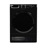 Willow WCD8B Black 8kg Freestanding Condenser Dryer with 15 Programmes, 3 Button Functions, LED Display