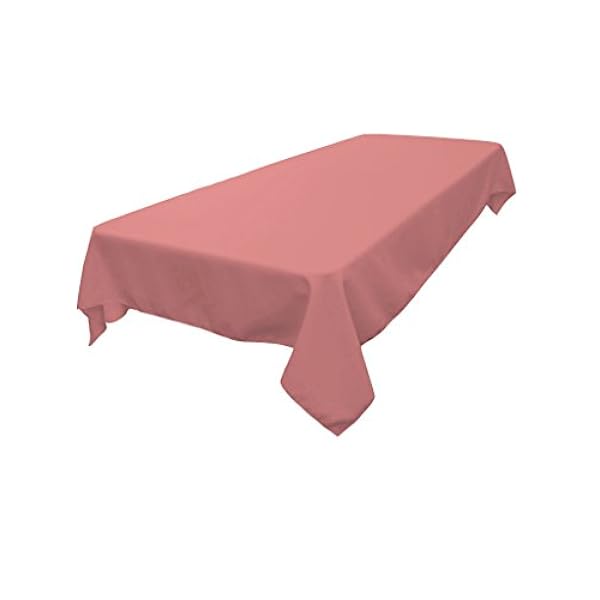 LA Linen Tafelkleed, polyester popeline, rechthoekig, 152,4 x 228,6 cm, Dusty Rose, 152,4 x 228,9 cm