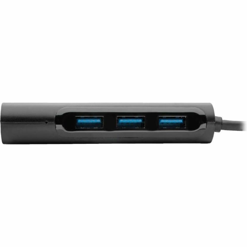 Tripp Lite U460-004-4AB 4-portowy hub USB 3.1, USB-C (typ C), 4x USB-A, USB 3.1 Gen 1, kompatybilny z Thunderbolt 3, czarny