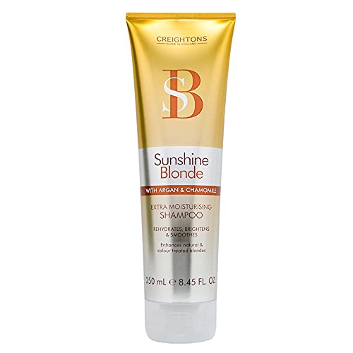 Creightons Sunshine Blonde Extra Moisturising Shampoo (250ml) - With argan & chamomile. Rehydrates brightens & enhances natural & colour treated blondes.