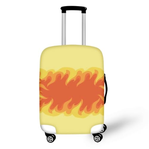 Housse valise XL orange jaune protecteur de valises spandex et couvre bagage lavable