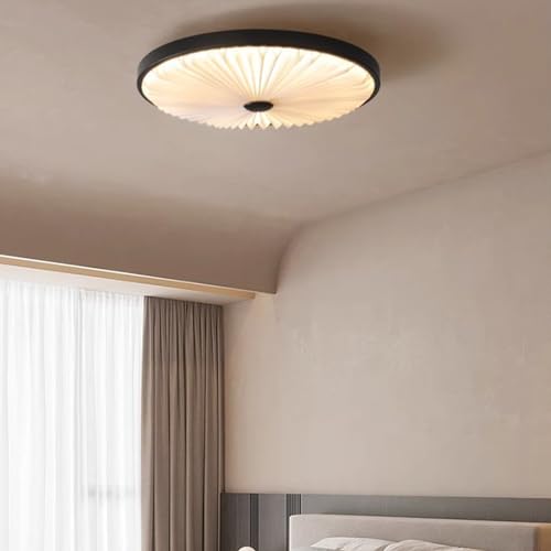 LED lampe plafond avec télécommande dimmable 3000K-6500K noyer - 6