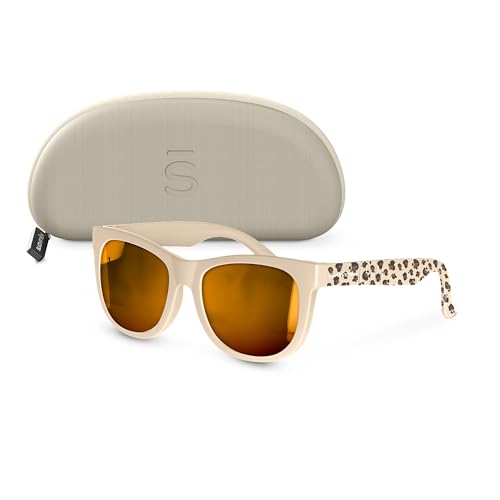SUAVINEX, Gafas de Sol para Bebés de 0 a 12 Meses, Polarizadas, con Filtro UV 400, Cat. 3, 100% Protección Rayos UVA y UVB, con Funda Incluida, Muy Flexibles y Ligeras, Forma Cuadrada, Animal Print
