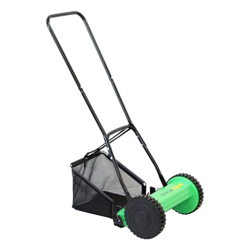 Image of Oypla Manual Hand Push Grass Cutter Lawn Mower Lawnmower