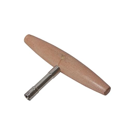 MID-EAST ROOSEBECK HARP TUNING KEY, LACEWOOD - MEDIUM