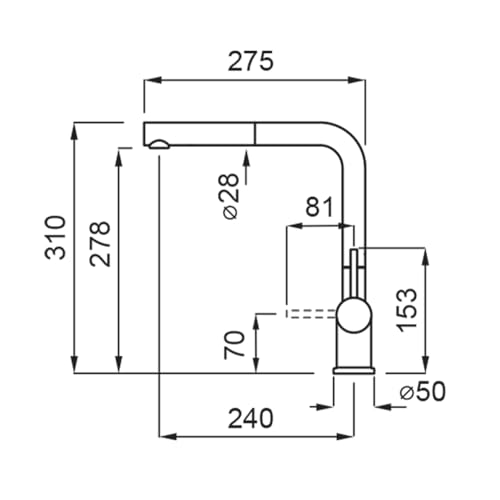 Elleci MGKSTP43 Miscelatore Cucina con Doccetta estraibile Rubinetto Monocomando colore Tortora - 2