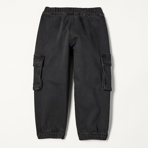 Image of Amazon Essentials Boys and Toddlers' Stretch Denim Cargo Jean with Elastic Waist