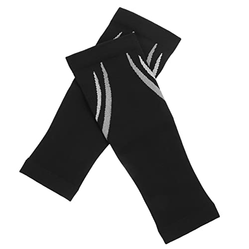 Beavorty 4 Pares Mangas de perna de compressão da panturrilha meias elásticas de compressão meias qu