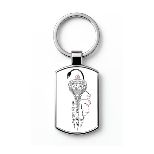 Image of Stylish Metal Keychains with Permanent Glossy Print - Inspirational Quotes & Spiritual Designs - Perfect Key chains for loved ones, Personal Use, Gifts & Return Gifts