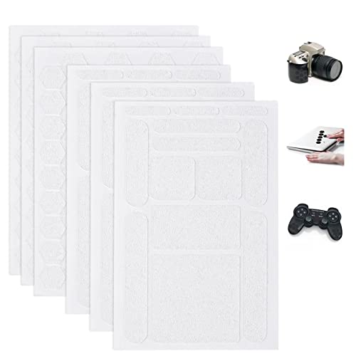 Hasefam 5 Pieces Phone Grip Tape, Finger Grip Stickers Decal Clear Non Slip Kit Adhesive Traction for Cell Phone Cases Mouse Laptop Tablet Tools (5 Pieces Clear)