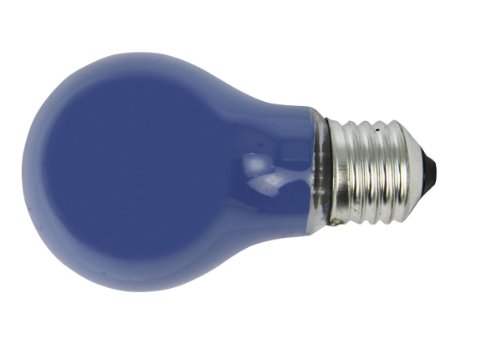 Preisvergleich Produktbild HEITRONIC GLÜHLAMPE E27 25W BLAU