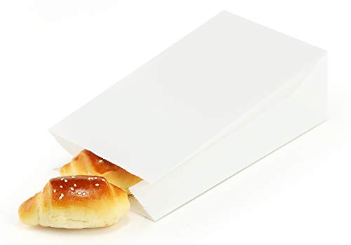 Bolsas de pan de papel kraft blanco BagDream con acabado limpio y resistente 4