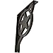 Ekena Millwork BKTM02X12X15TAUAWS Metal Bracket, 2" W x 12" D x 15" H, Antiqued Warm Silver
