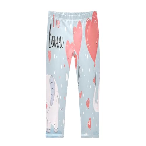 Bolaz Toddler Girls Leggings Printed Yoga Pants Leggings Valentine Card for Kids