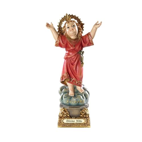 Avalon Gallery Barcelona Collection Hand-Painted Religious Statue with Gold Accents 8-Inch Divino Nino