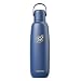 SodaStream Fizz &amp; Go Cool, Stainless Steel Carbonated Water Bottle 0.9L, Insulated Metal Bottle for Sparkling Water, Compatible with TERRA, ART, ENSO &amp; More in Storm Blue