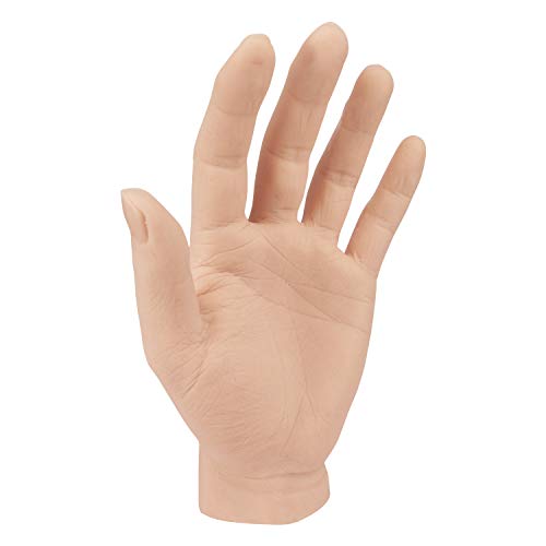 Mano de silicona para tatuaje que evita errores en piel humana practicando en modelo real
