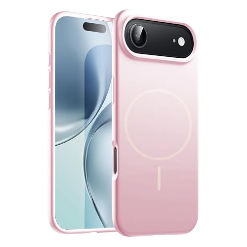 Image of Kratos Active Grip Silicone Case Cover Compatible with iPhone 17 Air - Enhanced Protection, Wireless Magnetic Charging Case with Raised Edge Camera & Screen Protection, Shock-Resistant Design Pink