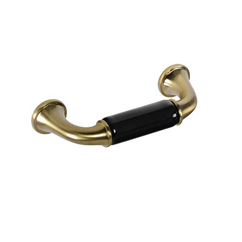 Brainerd P37372W-CZB-CP 7,6 cm Puxador de cerâmica casual, bronze champanhe e preto, Single, Champag