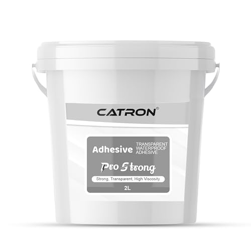 Image of Catron 2L /2Kg Transparent Waterproof Glue with Brush for Crack Seal, Roof Water Leakage Solution, Indoor and Outdoor Epoxy Resin Adhesive ProStrong Sealant | for Bathroom, Walls, Tiles and Pipes