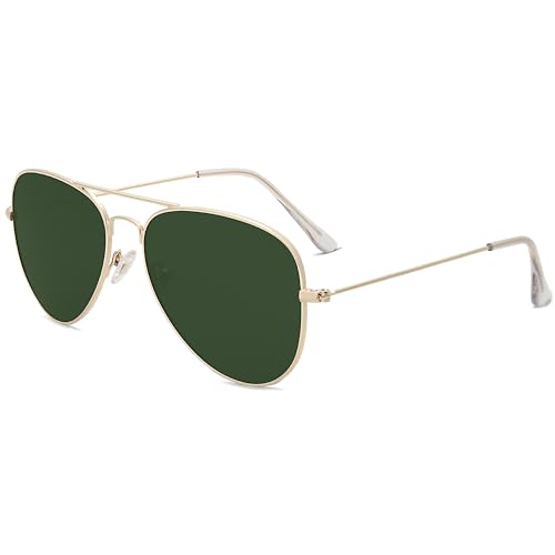SOJOS Classic Aviator Polarized Sunglasses for Men Women Vintage Retro Style