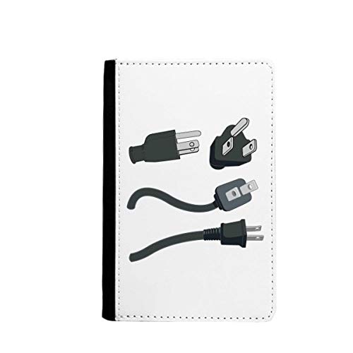 Étui portefeuille de voyage avec câble de charge noir : organisateur de passeport et cartes
