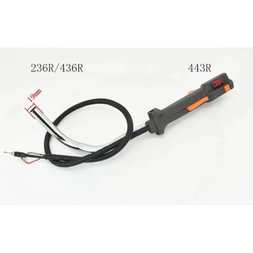 Poignée d'accélérateur commande levier orange motoculture compatible machine jardin 236436443 - 4