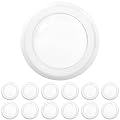 Sunco 12 Pack 5/6 Inch LED Disk Lights, Disc Lights Ceiling, LED Flush Mount Recessed Can Lighting, 1050 LM, 3000K Warm White, Dimmable, 15W=75W, Damp Rated ETL.