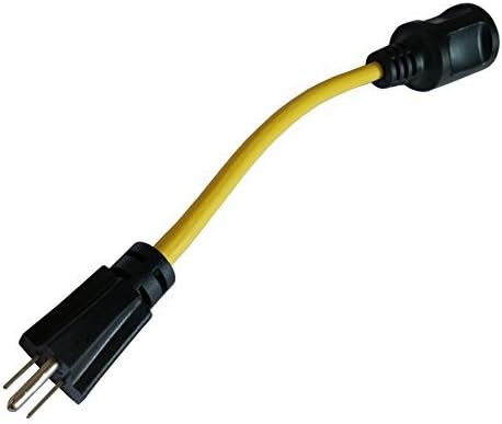Parkworld 884845 RV 15A to 30A Pig-Tail Power Adapter Cord 5-15P to TT-30R Straight Female Dogbone