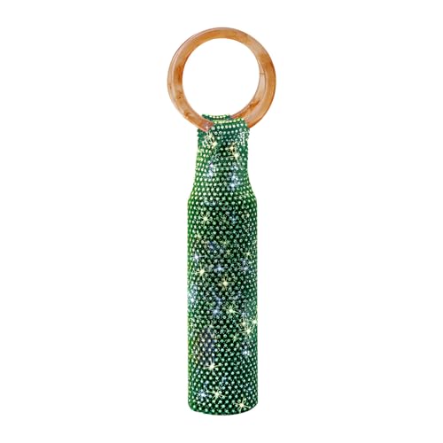 Porte-bouteille tissé main strass accessoire vin table 750 ml - 4